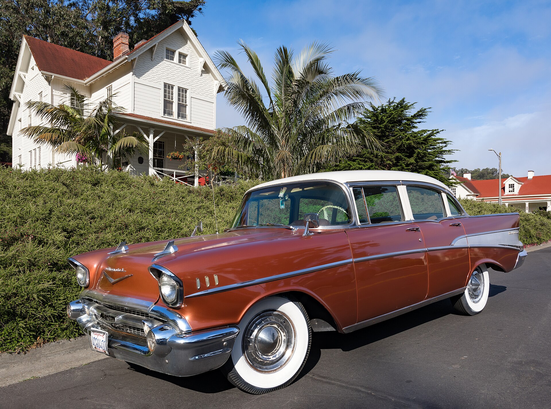 A 1957 Chevrolet Bel Air classic car